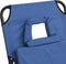 vidaXL - Ligbed - inklapbaar - oxford - stof - en - gepoedercoat - staal - blauw