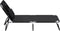 vidaXL - Ligbed - inklapbaar - oxford - stof - en - gepoedercoat - staal - zwart
