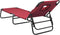 vidaXL - Ligbed - inklapbaar - oxford - stof - en - gepoedercoat - staal - rood
