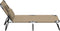 vidaXL - Ligbed - inklapbaar - oxford - stof - en - gepoedercoat - staal - taupe
