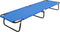 vidaXL - Ligbed - inklapbaar - staal - blauw