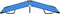 vidaXL - Ligbed - inklapbaar - staal - blauw