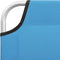 vidaXL - Ligbed - inklapbaar - staal - en - stof - turquoiseblauw