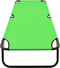 vidaXL - Ligbed - inklapbaar - staal - groen
