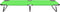vidaXL - Ligbed - inklapbaar - staal - groen