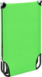 vidaXL - Ligbed - inklapbaar - staal - groen