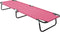 vidaXL - Ligbed - inklapbaar - staal - roze