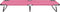 vidaXL - Ligbed - inklapbaar - staal - roze