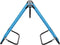 vidaXL - Ligbed - inklapbaar - staal - turquoiseblauw