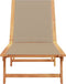 vidaXL - Ligbed - massief - acaciahout - en - textileen - taupe