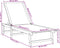 vidaXL - Ligbed - massief - acaciahout - en - textileen - taupe