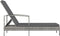 vidaXL - Ligbed - met - armleuningen - poly - rattan - grijs