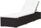 vidaXL - Ligbed - met - crèmewit - kussen - poly - rattan - bruin