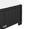 vidaXL - Ligbed - met - crèmewit - kussen - poly - rattan - zwart
