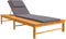 vidaXL - Ligbed - met - donkergrijs - lig- - en - hoofdkussen - massief - acaciahout