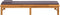 vidaXL - Ligbed - met - donkergrijs - lig- - en - hoofdkussen - massief - acaciahout