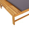 vidaXL - Ligbed - met - donkergrijs - lig- - en - hoofdkussen - massief - acaciahout