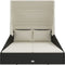 vidaXL - Ligbed - met - inklapbaar - dak - 200x114x128 - cm - poly - rattan - zwart