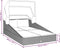 vidaXL - Ligbed - met - inklapbaar - dak - 200x114x128 - cm - poly - rattan - zwart