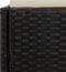 vidaXL - Ligbed - met - inklapbaar - dak - 200x114x128 - cm - poly - rattan - zwart