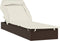 vidaXL - Ligbed - met - inklapbaar - dak - 213x63x97 - cm - poly - rattan - bruin