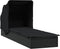 vidaXL - Ligbed - met - inklapbaar - dak - 213x63x97 - cm - poly - rattan - zwart