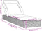 vidaXL - Ligbed - met - inklapbaar - dak - 213x63x97 - cm - poly - rattan - zwart