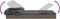 vidaXL - Ligbed - met - inklapbaar - dak - 213x63x97 - cm - poly - rattan - grijs
