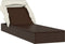 vidaXL - Ligbed - met - inklapbaar - dak - 213x63x97 - cm - poly - rattan - bruin