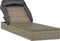 vidaXL - Ligbed - met - inklapbaar - dak - 213x63x97 - cm - poly - rattan - grijs