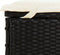 vidaXL - Ligbed - met - inklapbaar - dak - 213x63x97 - cm - poly - rattan - zwart