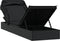 vidaXL - Ligbed - met - inklapbaar - dak - 213x63x97 - cm - poly - rattan - zwart