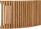 vidaXL - Ligbed - met - inklapbare - tafel - massief - teakhout
