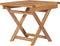 vidaXL - Ligbed - met - inklapbare - tafel - massief - teakhout