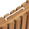 vidaXL - Ligbed - met - inklapbare - tafel - massief - teakhout