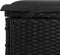 vidaXL - Ligbed - met - kussen - 1 - st - 201x55x62 - cm - poly - rattan - zwart