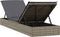 vidaXL - Ligbed - met - kussen - 1 - st - 201x55x62 - cm - poly - rattan - grijs