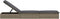 vidaXL - Ligbed - met - kussen - 1 - st - 201x55x62 - cm - poly - rattan - grijs