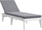 vidaXL - Ligbed - met - kussen - 186x60x29 - cm - polypropeen - wit