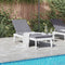 vidaXL - Ligbed - met - kussen - 186x60x29 - cm - polypropeen - wit