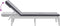vidaXL - Ligbed - met - kussen - 186x60x29 - cm - polypropeen - wit