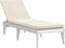vidaXL - Ligbed - met - kussen - 186x60x29 - cm - polypropeen - wit