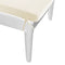 vidaXL - Ligbed - met - kussen - 186x60x29 - cm - polypropeen - wit