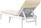 vidaXL - Ligbed - met - kussen - 186x60x29 - cm - polypropeen - wit