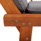 vidaXL - Ligbed - met - kussen - 2-in-1 - 190 - cm - massief - acaciahout