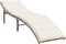 vidaXL - Ligbed - met - kussen - 55x199x50 - cm - poly - rattan - beige