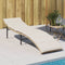 vidaXL - Ligbed - met - kussen - 55x199x50 - cm - poly - rattan - beige