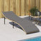 vidaXL - Ligbed - met - kussen - 55x199x50 - cm - poly - rattan - beige
