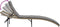 vidaXL - Ligbed - met - kussen - 55x199x50 - cm - poly - rattan - beige