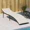 vidaXL - Ligbed - met - kussen - 55x199x50 - cm - poly - rattan - zwart